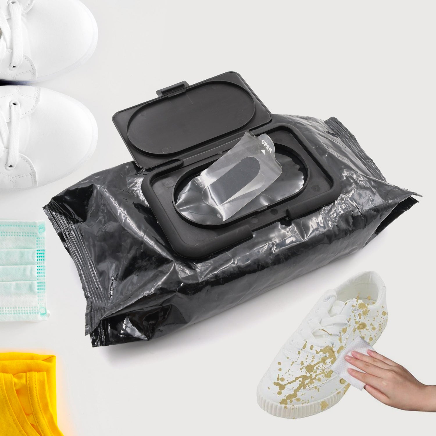 Shoe Cleaning Wet Wipes Fast Scrubbing Shoes Cleaning Tissue, Sneakers Non-Woven Detergent Quick Wipes Disposable Travel Portable Removes Dirt, Stains(1 Set 80 Pcs & 30 Pcs ) Shoe Cleaning Wet Wipes Fast Scrubbing Shoes Cleaning Tissue, Sneakers Non-Woven Detergent Quick Wipes Disposable Travel Portable Removes Dirt, Stains(1 Set 80 Pcs & 30 Pcs )
